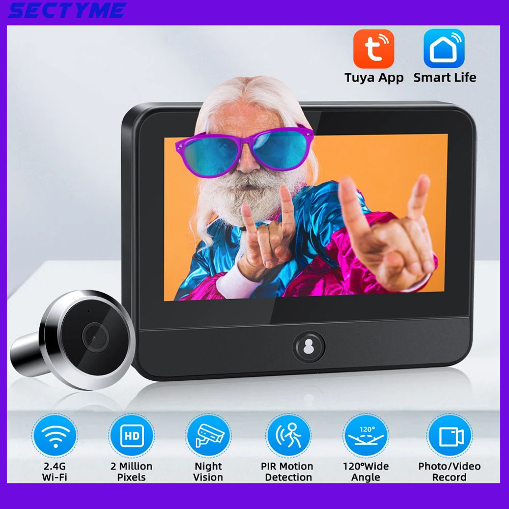 Smart Home Video - 4.3인치 투야 스마트 홈 WiFi 현관문