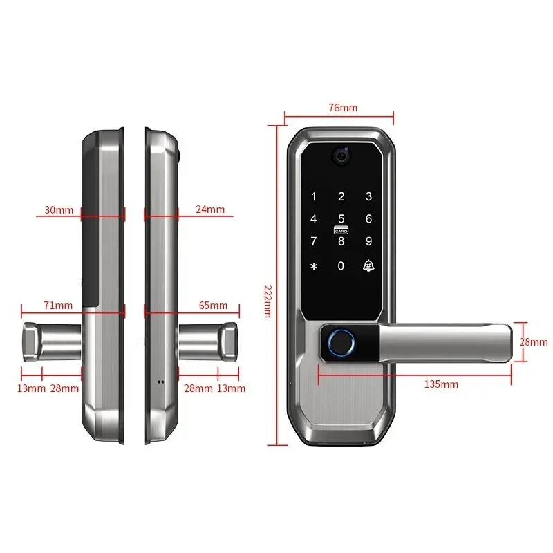 투야 와이파이 스마트 도어락, 피프홀 카메라 내장, 싱 - Smart Home Door Lock 리뷰 및 가격