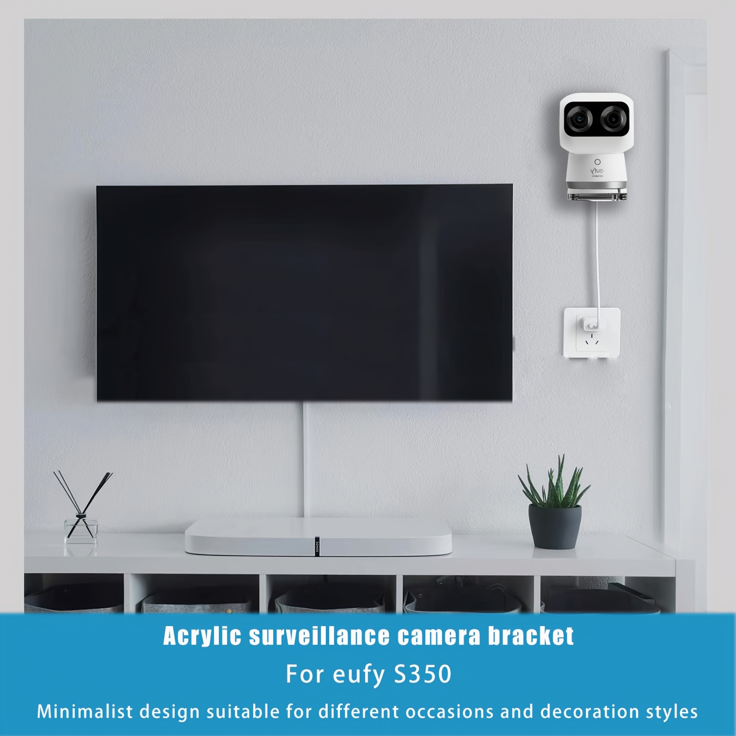 아크릴 브래킷은 Eufy S350 감시 카메라 브래킷, - Eufy Camera E220 리뷰 및 가격
