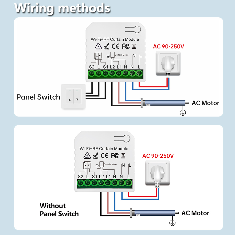 Tuya WiFi 스마트 커튼 스위치 롤러 블라인드 셔 - Universal Remote Smart Home 리뷰 및 가격