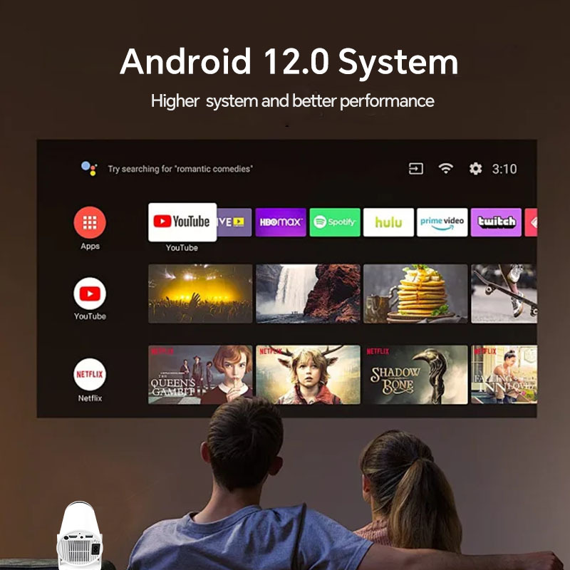 HD 휴대용 스마트 홈시어터 프로젝터 내장 RK3566 - Smart Home Video 리뷰 및 가격