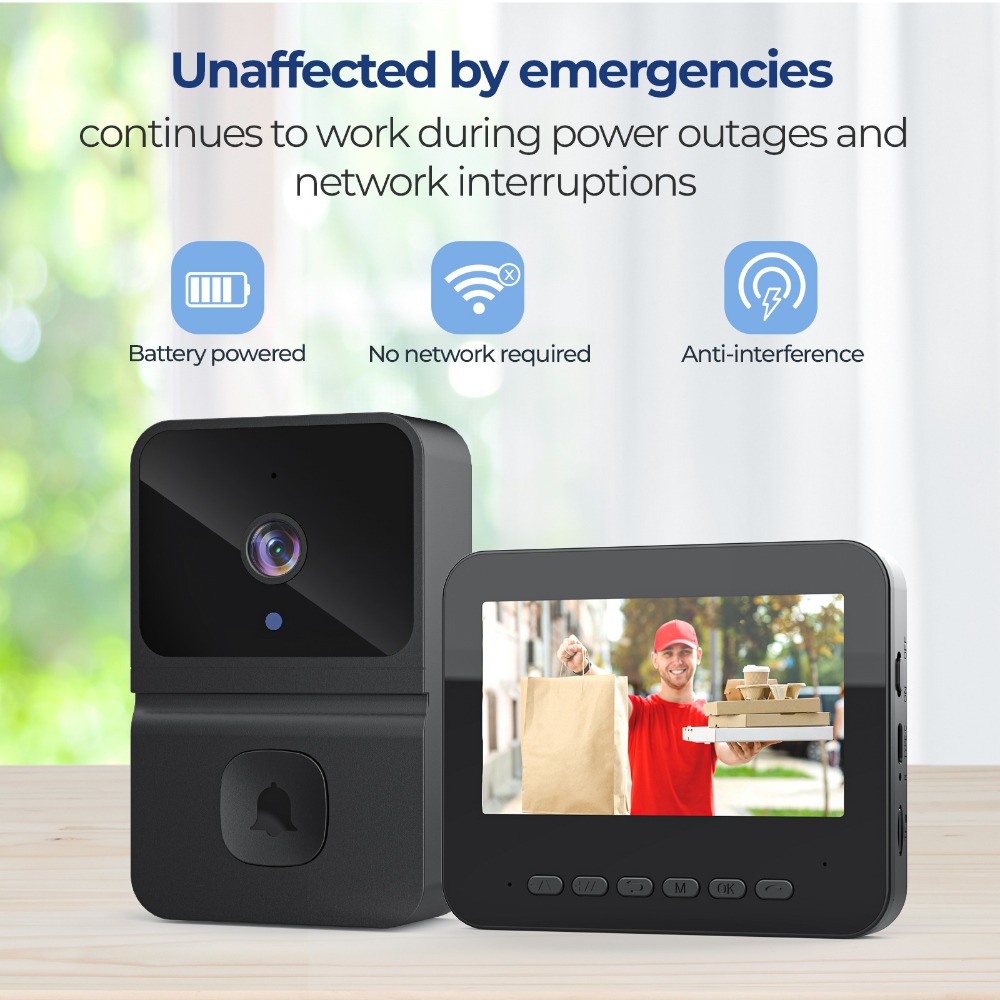 무선 스마트 비디오 도어벨 4.3인치 디스플레이 화면  - Smart Home Video 리뷰 및 가격